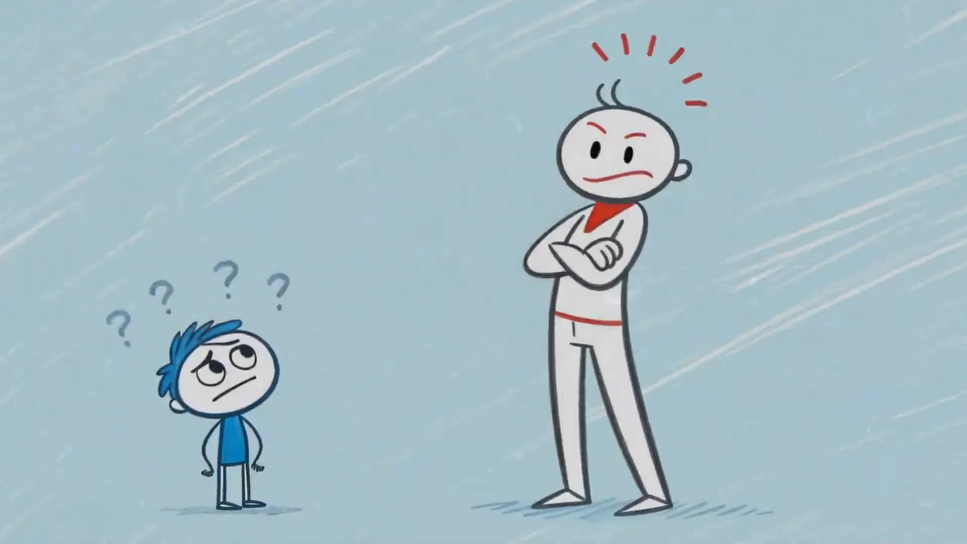 Person stellt Fragen in einem Gespräch