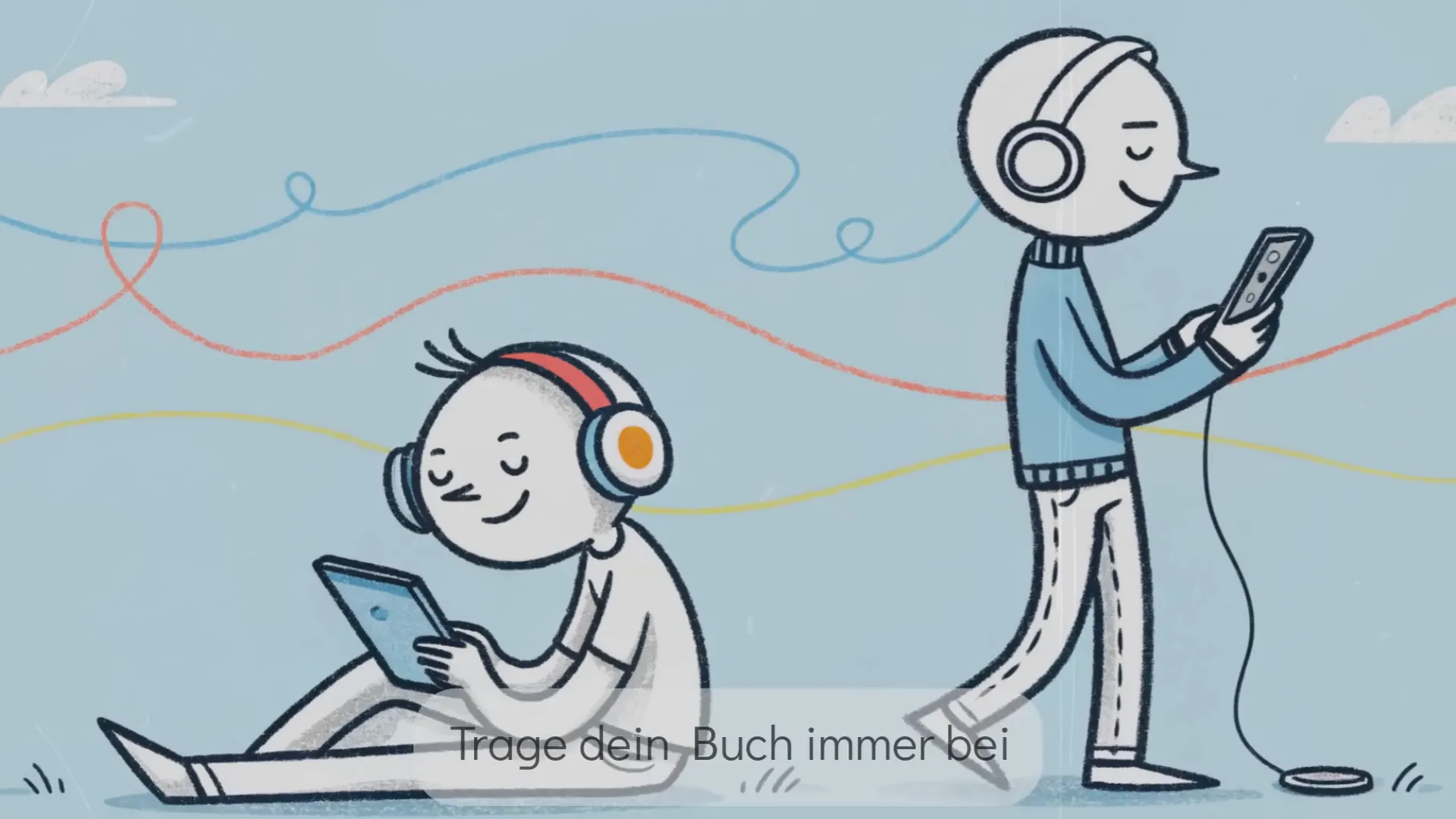 E-Reader und Taschenbuch in der Hand