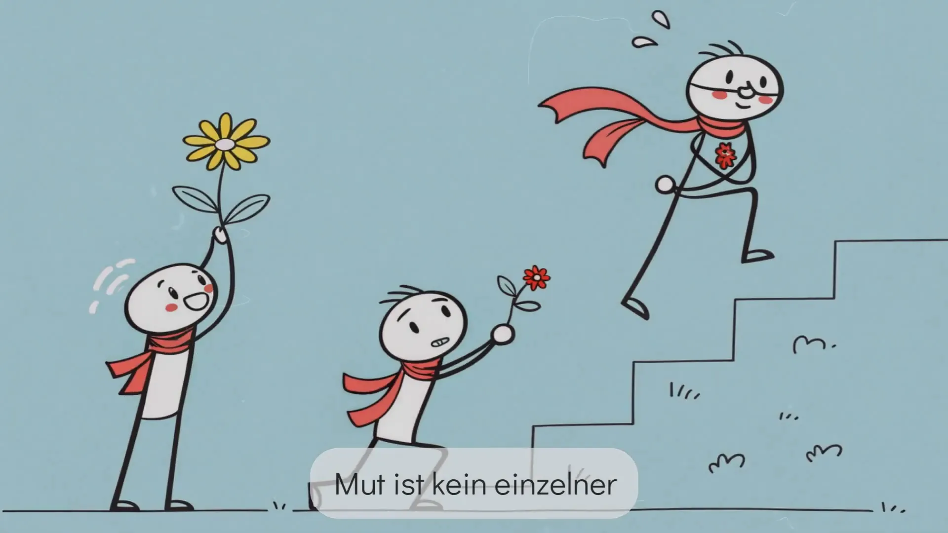 Mut als Muskel, der trainiert wird