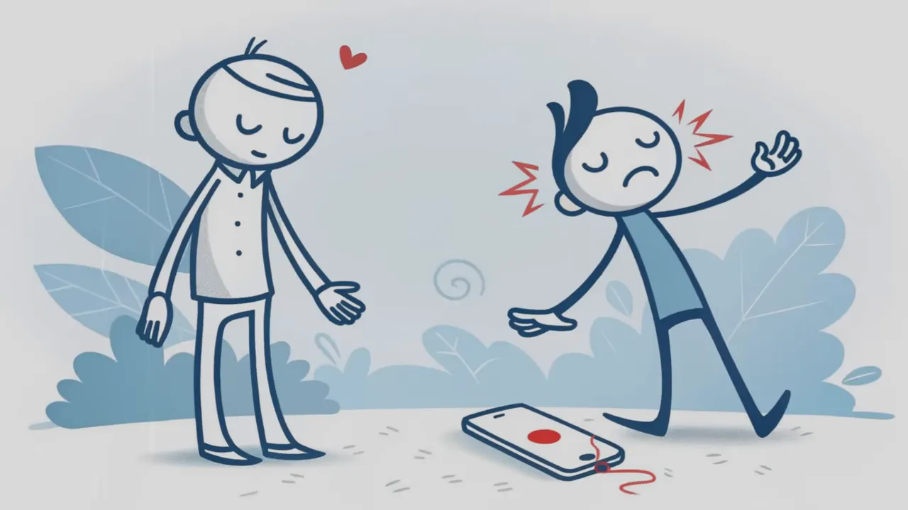 Der Moment des Stopps: nicht sofort ans Telefon gehen