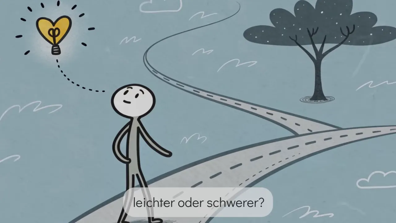 Testfrage: Fühle ich mich leichter oder schwerer?