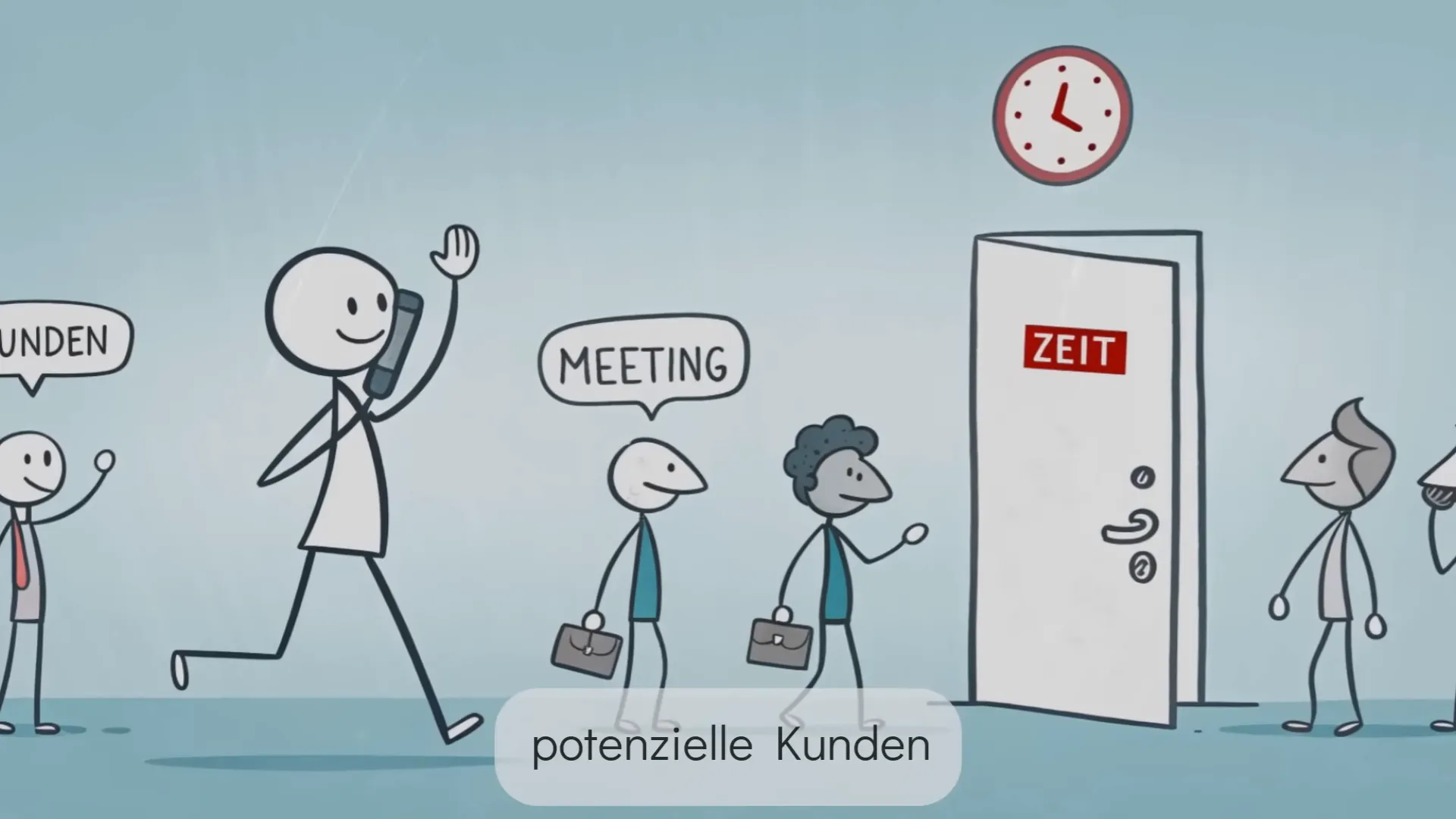 Unternehmer fokussiert: Telefonieren mit potentiellen Kunden