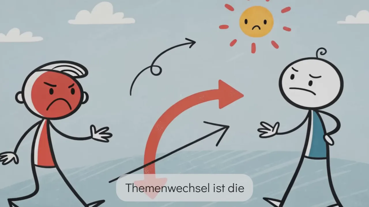 Nicht auf Provokationen reagieren — den Raum verlassen